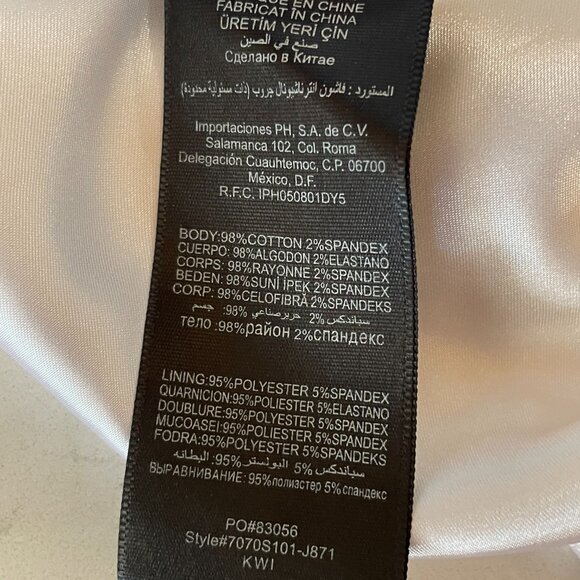 Bebe Rose Floral Mini Cocktail Dress, White, Black, Green, V-Neck, Sleeveless, S - Picture 7 of 8